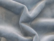 Nicki elastisch- samtweich - Samt / Velvet - uni - pastellblau