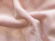 Nicki elastisch- samtweich - Samt / Velvet - uni altrosa