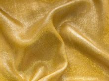 Nahaufnahme von einer glänzenden Webware Viskose in goldgelb