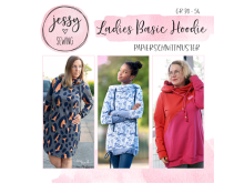 Papier-Schnittmuster Jessy Sewing - Hoodie "Ladies Basic Hoodie" - Damen
