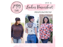 Papier-Schnittmuster Jessy Sewing - Oberteil "Ladies Basicshirt" - Damen