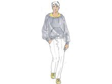 Schnittmuster Berlin Papierschnittmuster - Hoodie 'David' - Größe 44-58 - Damen/Herren