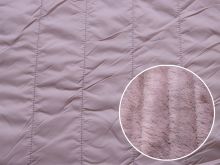 Stepper mit Fleeceabseite uni - mauve