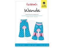 Papierschnittmuster Farbenmix Patchhose WANDA - Mädchen 