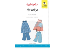 Papierschnittmuster Farbenmix Tunika - Kombi GREETJE - Mädchen