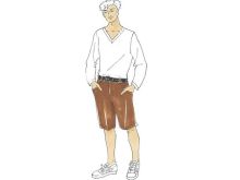 Schnittmuster Berlin Papierschnittmuster - Bermuda Hose 'Iggy' - Größe 44-58 - Herren