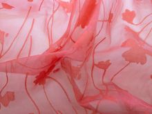 Nahaufnahme von Organza gewebtes Muster - Designerstoff aus Spanien - pink