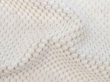 Dekosamt Swafing Parma - Wabenstruktur - creme