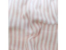 Musselin Doouble Gauze – Garngefärbte Streifen - altrosa - creme