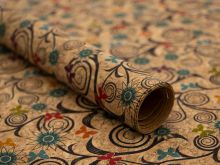 Kork Coupon ca. 50 cm x 65 cm - Blumengarten