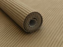 Leder Coupon ca. 50 cm x 70 cm - breitgerippt - uni - beige