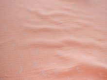  Musselin Baumwolle - Vögelchen - lachsrosa