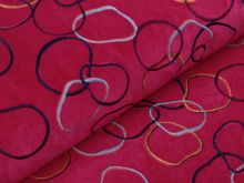 Velvet Velour - Stickerei - beere