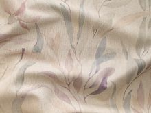 Canvas Swafing Christel - Blätter und Libellen in Wasserfarbenoptik - beige-flieder