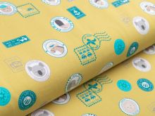 Jersey Avalana - verschiedene Tier-Patches und Briefmarken - senf