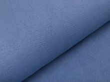 Baumwolle Feinstrick-Jersey Pointoille Lochmuster - Regenbögen - jeansblau