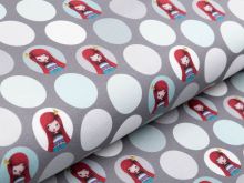 Jersey Eigenproduktion KDS - KDS Prinzessin - grau