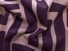 Webware Viskose Stretch - Abstraktes Muster - lila