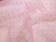 Tüll Dobby - 3D Punkte - rosa