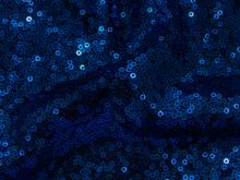 Pailettenstoff - uni - dunkelblau