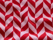 Jacquard Strickstoff - großes Fischgrät-Muster - rot