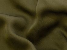 Viskose Seide gewebt - uni - olivgrün