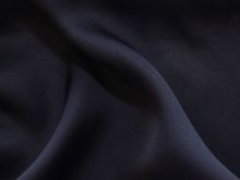 Viskose Seide gewebt - uni - marine