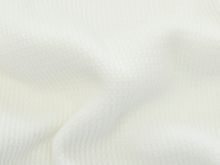 Jersey Waffeloptik  - uni - wollweiß