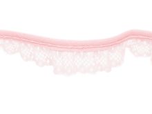 Spitzen- Rüsche 20 mm - uni - rosa