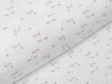 Jersey Digitaldruck - knuffige Schäfchen - wollweiß