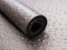 Struktur Kunstleder Coupon Aurora Swafing ca. 50 cm x 70 cm - Noppen - metallic braun