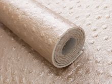 Struktur Kunstleder Coupon Aurora Swafing ca. 50 cm x 70 cm - Noppen - metallic beige