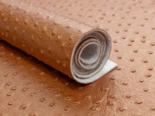 Struktur Kunstleder Coupon Aurora Swafing ca. 50 cm x 67 cm - Noppen - metallic kupfer