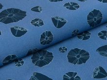 Viskose Swafing Vida Pur by Bienvenido Colorido - Magnolien -blau / dunkelblau