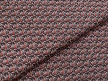 Webware Popeline Baumwolle - Seerosen - anthrazit/braun