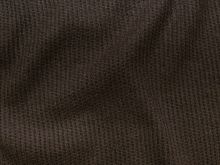 Nahaufnahme von Waffelstrick-Jersey - Knitted Anastasia - Braun - meliert