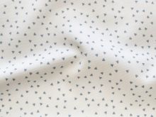 Nahaufnahme Canvas - kleine Dreiecke - weiß