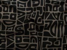 Nahaufnahme von Yoga Sportstoff - Abstraktes Muster - braun