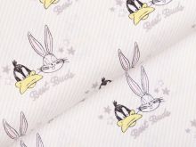 Webware Baumwolle Swafing - Looney Tunes Little Dreamer -  wollweiß