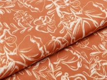 Webware Viskose - Jills Grandmas Garden Maxi - beige