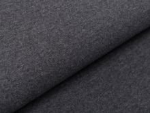 Glattes Bündchen im Schlauch - meliert grau