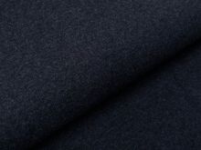 Glattes Bündchen im Schlauch - meliert marine