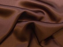 Nahaufnahme von Seide Satin - uni - braun