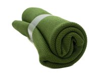 Nahaufnahme von Stoffcoupon 70 cm x 50 cm - Jacquard Designerstoff der dänischen Firma Kvadrat - grün