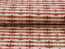 Sweat French Terry Digitaldruck - Anker - rot