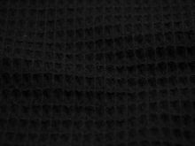 Waffelpiqué Baumwolle - schwarz