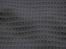 Waffelpiqué Baumwolle - dunkelgrau