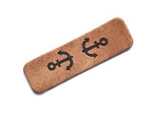 Jessy Sewing Kunstleder-Knick-Label - "Anker" - braun
