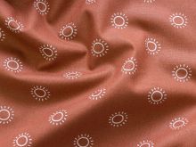 Webware Baumwolle Popeline - Sonnen - terrakotta