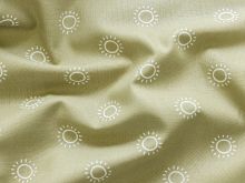 Webware Baumwolle Popeline - Sonnen - khaki